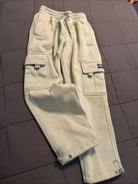FB County Heavyweight Cargo Sweatpants  mint green XS